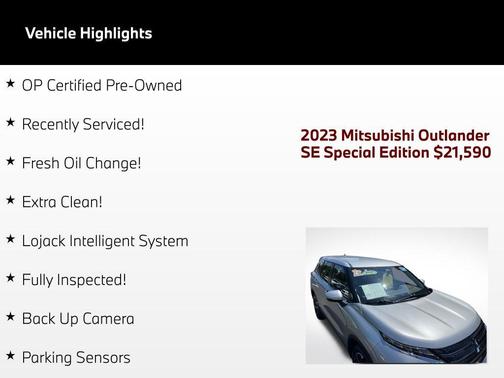 Alloy Silver Metallic 2023 Mitsubishi Outlander SP
