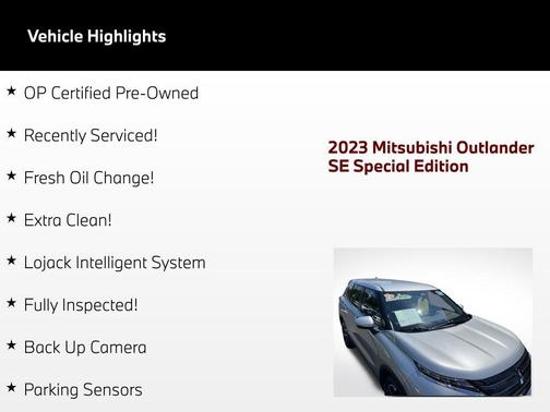 Alloy Silver Metallic 2023 Mitsubishi Outlander SP