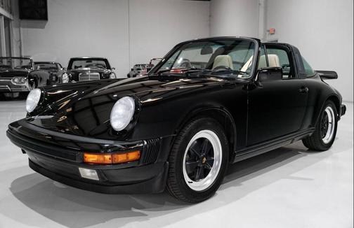 Black 1987 Porsche 911 Targa
