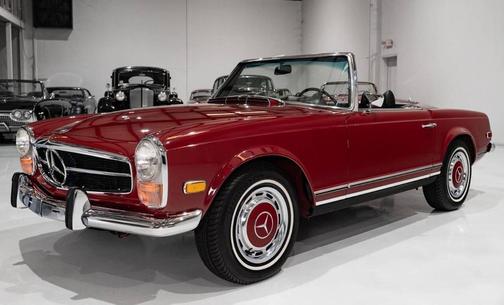 Red 1970 Mercedes-Benz SL-Class 280 SL Roadster