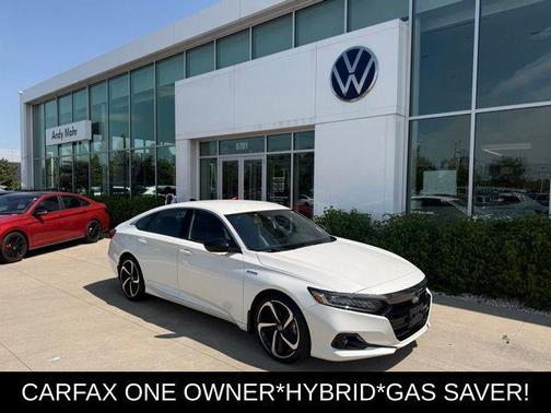 Platinum White Pearl 2022 Honda Accord Hybrid Sport