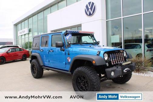 Hydro Blue Pearl Coat 2016 Jeep Wrangler Unlimited Unlimited Willys