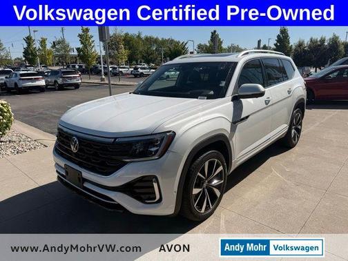 Pure White 2025 Volkswagen Atlas 2.0T SEL Premium R-Line 4MOTION