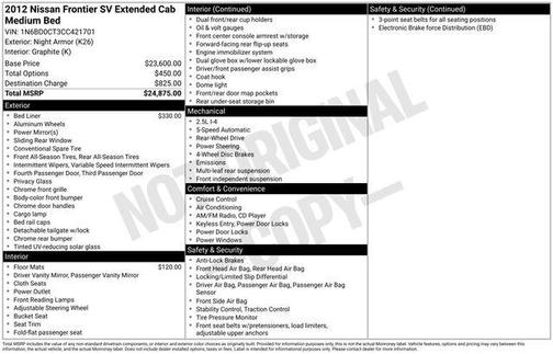 2012 Nissan Frontier SV-I4