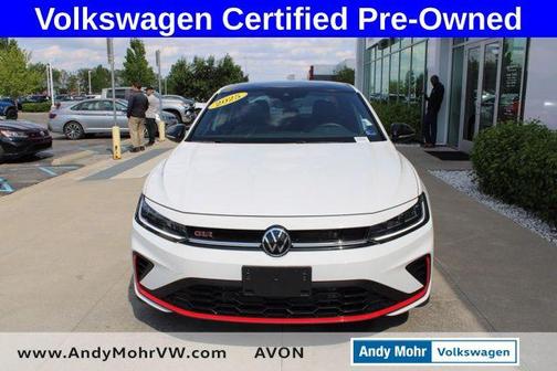 Pure White w/Deep Blk Rf 2025 Volkswagen Jetta GLI 2.0T Autobahn
