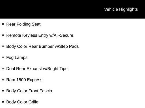 2016 RAM 1500 Tradesman/Express