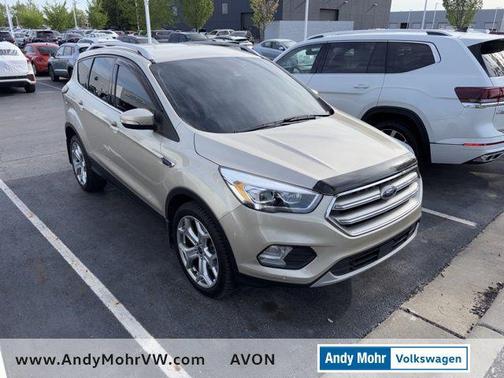 White Gold Metallic 2017 Ford Escape Titanium