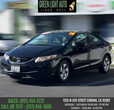 Crystal Black Pearl 2014 Honda Civic LX