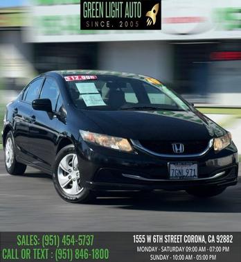 Crystal Black Pearl 2014 Honda Civic LX