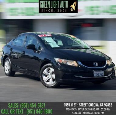 Crystal Black Pearl 2014 Honda Civic LX