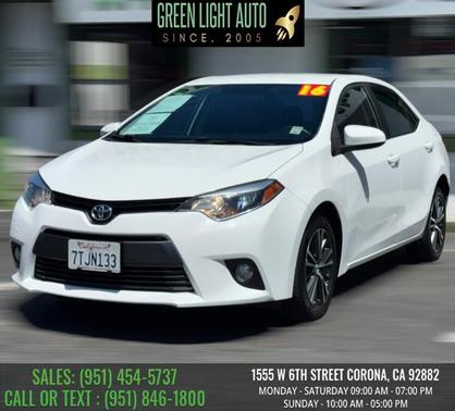 Super White 2016 Toyota Corolla LE Plus