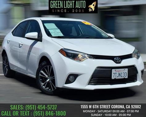 Super White 2016 Toyota Corolla LE Plus