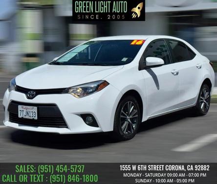 Super White 2016 Toyota Corolla LE Plus