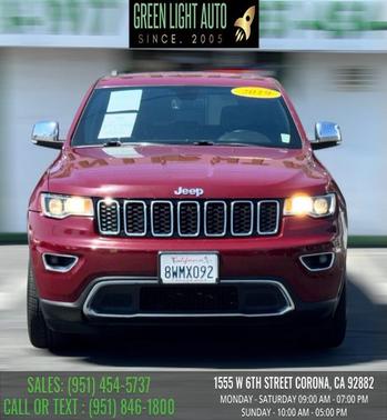 Velvet Red Pearlcoat 2019 Jeep Grand Cherokee Limited
