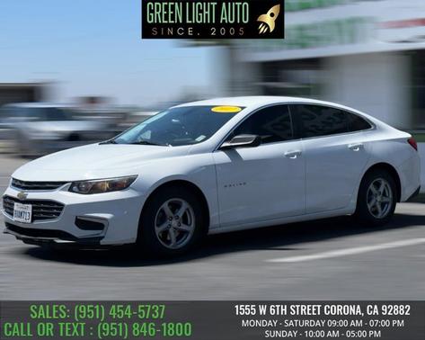 Summit White 2017 Chevrolet Malibu 1LS