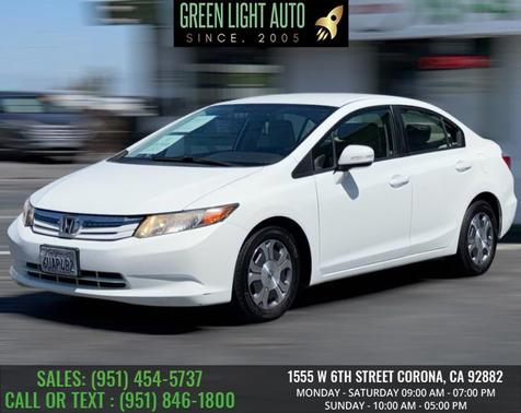 Taffeta White 2012 Honda Civic Hybrid Base