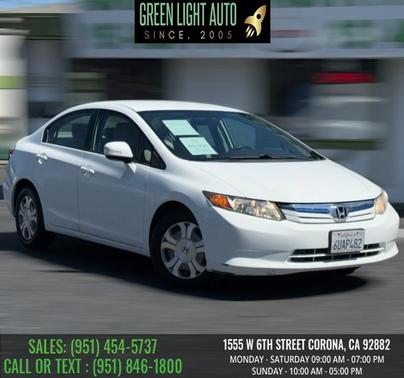 Taffeta White 2012 Honda Civic Hybrid Base