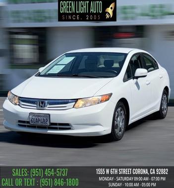 Taffeta White 2012 Honda Civic Hybrid Base