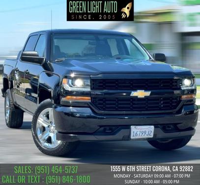 Black 2018 Chevrolet Silverado 1500 Custom