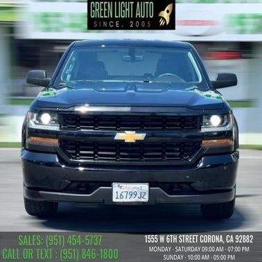 Black 2018 Chevrolet Silverado 1500 Custom