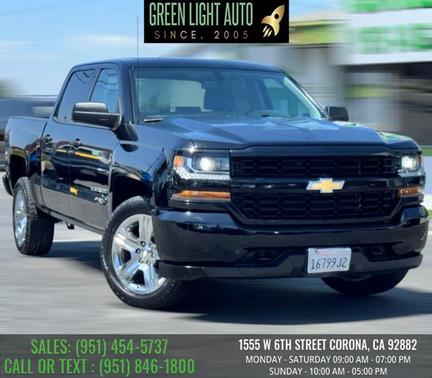 Black 2018 Chevrolet Silverado 1500 Custom