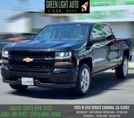 Black 2018 Chevrolet Silverado 1500 Custom