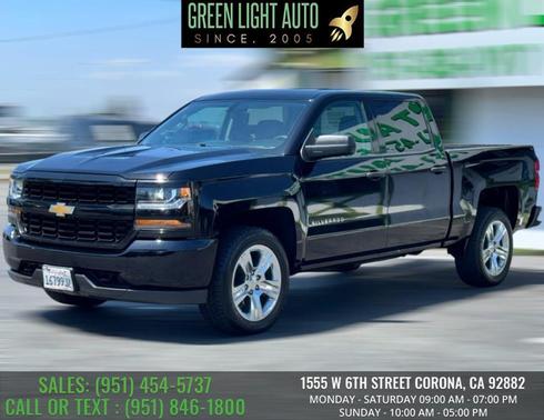 Black 2018 Chevrolet Silverado 1500 Custom
