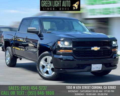 Black 2018 Chevrolet Silverado 1500 Custom