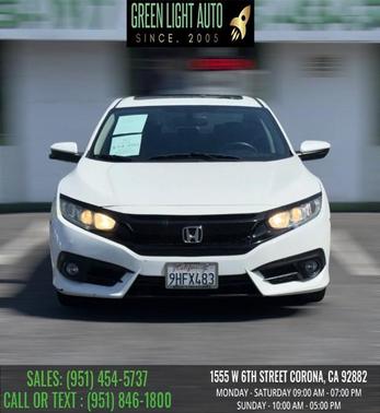 White Orchid Pearl 2017 Honda Civic EX-L Navi
