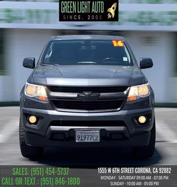 Cyber Gray Metallic 2016 Chevrolet Colorado LT