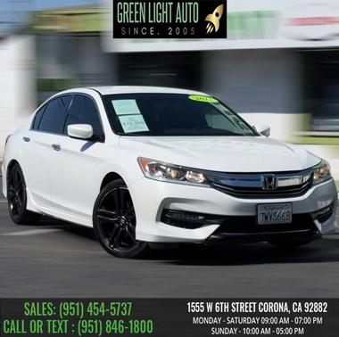 White Orchid Pearl 2017 Honda Accord Sport CVT