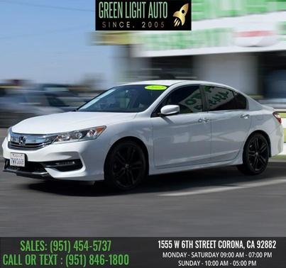 White Orchid Pearl 2017 Honda Accord Sport CVT