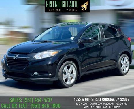 Crystal Black Pearl 2016 Honda HR-V EX-L w/Navigation
