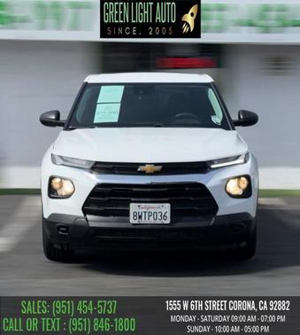 Summit White 2021 Chevrolet Trailblazer LS