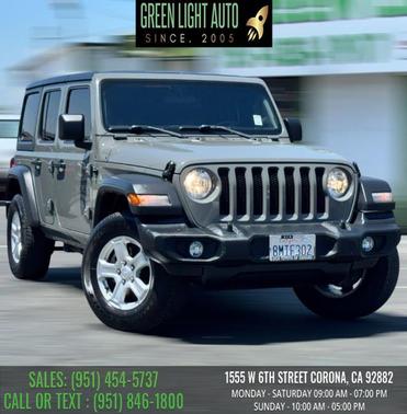 Granite Crystal Metallic Clearcoat 2019 Jeep Wrangler Unlimited Sport