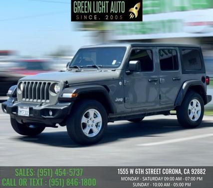 Granite Crystal Metallic Clearcoat 2019 Jeep Wrangler Unlimited Sport