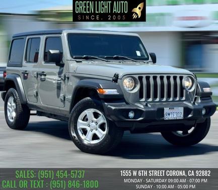 Granite Crystal Metallic Clearcoat 2019 Jeep Wrangler Unlimited Sport