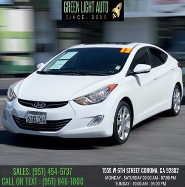 Shimmering White Mica 2012 Hyundai ELANTRA GLS