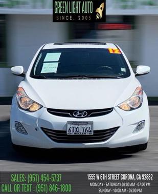 Shimmering White Mica 2012 Hyundai ELANTRA GLS
