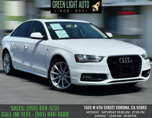 Glacier White Metallic 2015 Audi A4 2.0T Premium Plus