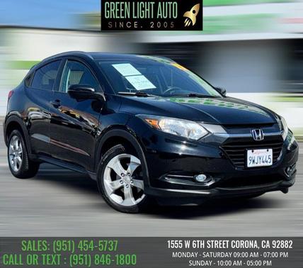 Crystal Black Pearl 2017 Honda HR-V EX-L w/Navigation