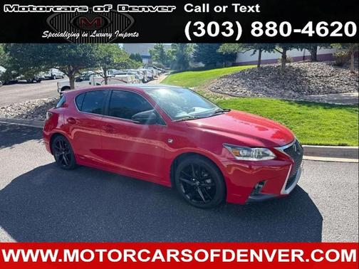 Red 2014 Lexus CT 200h F-SPORT