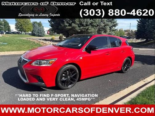 Red 2014 Lexus CT 200h F-SPORT