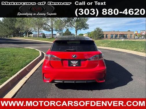 Red 2014 Lexus CT 200h F-SPORT