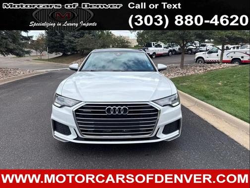 White 2019 Audi A6 55 Premium
