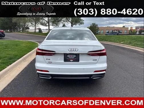 White 2019 Audi A6 55 Premium