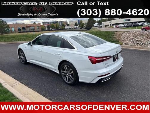 White 2019 Audi A6 55 Premium