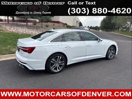 White 2019 Audi A6 55 Premium