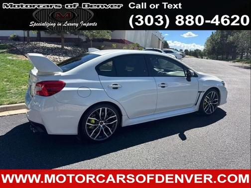 White 2021 Subaru WRX STI Limited w/Wing