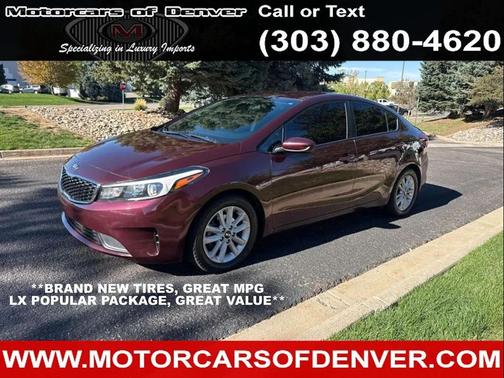 Red 2017 Kia Forte LX